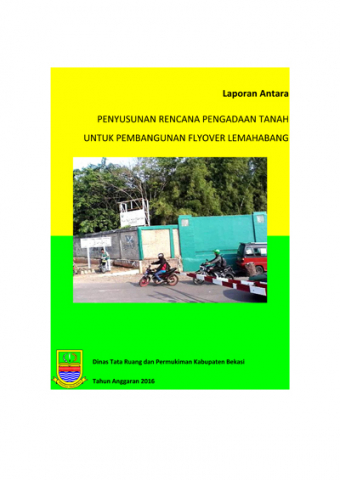 Penyusunan Rencana Pengadaan Tanah Untuk Pembangunan Flyover Lemahabang